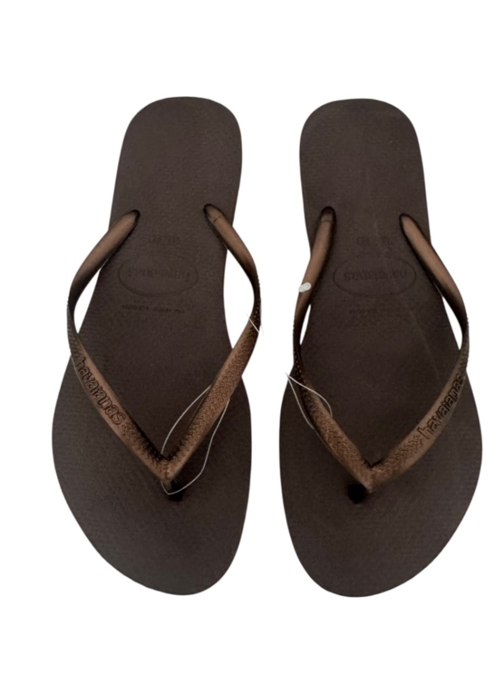 Havaianas Women's Slim Flip Flop Sandals (Dark Brown) - Size 11M - NWT - Picture 2 of 3